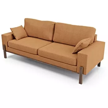 Диван Arsko прямой Хангель рогожка оранжевая