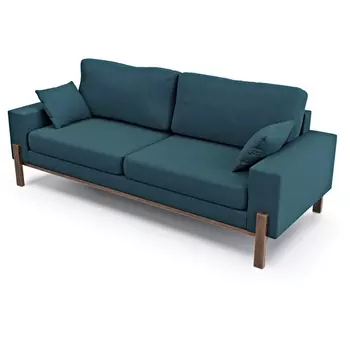 Диван Arsko прямой Хангель велюр голубой