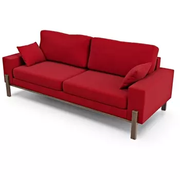 Диван Arsko прямой Хангель велюр красный