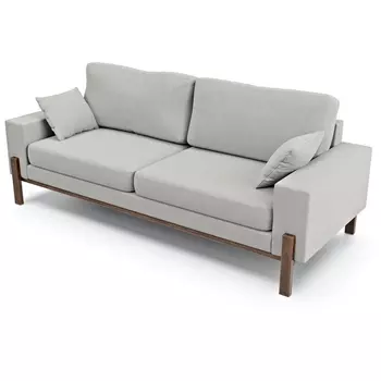 Диван Arsko прямой Хангель велюр серый