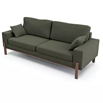 Диван Arsko прямой Хангель велюр зеленый