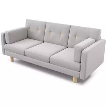 Диван Arsko прямой Ингвар Б велюр серый