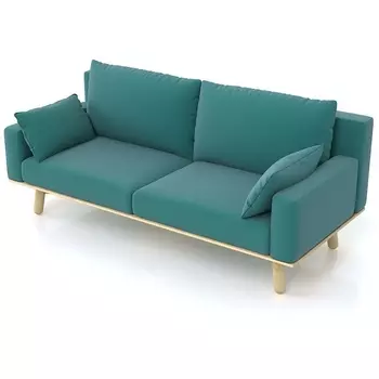 Диван Arsko прямой Колин сосна велюр голубой