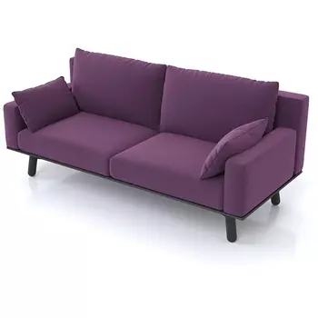 Диван Arsko прямой Колин венге велюр фиолетовый