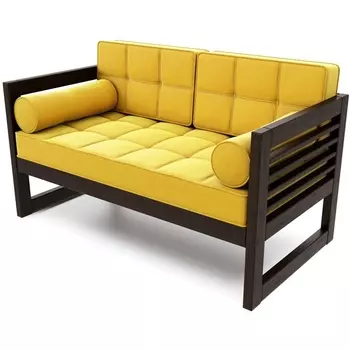 Диван Arsko прямой Сега М венге велюр желтый