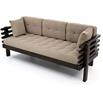 Диван Arsko Стоун венге бежевый велюр