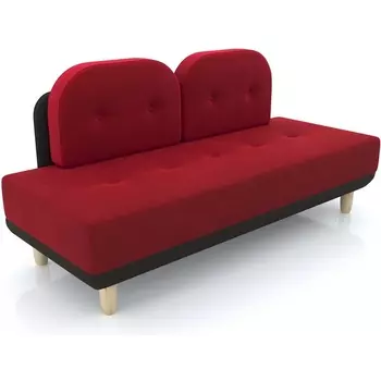 Диван Arsko Торли красный велюр