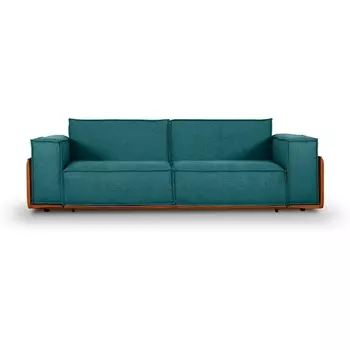 Диван Asti ОГОГО (арт.679247), (Рогожка/Оранжевый,Бирюзовый) ОГОГО Обстановочка!