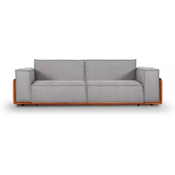 Диван Asti ОГОГО (арт.679248), (Рогожка/Оранжевый,Светло-серый) ОГОГО Обстановочка!