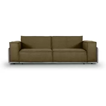 Диван Asti ОГОГО (арт.679251), (Рогожка/Светло-коричневый,Серый) ОГОГО Обстановочка!