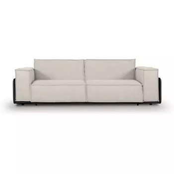 Диван Asti ОГОГО (арт.679252), (Рогожка/Бежевый,Черный) ОГОГО Обстановочка!