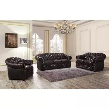 Диван B-128 (3-х местный) коричневый ESF B-128-3 brown 08