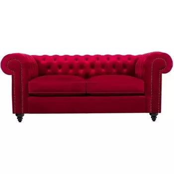 Диван Chester Classic ОГОГО (арт.329618), (Ткань/Бордовый) ОГОГО Обстановочка!