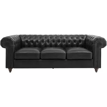 Диван Chester Classic ОГОГО (арт.329636), (Кожа/Черный) ОГОГО Обстановочка!