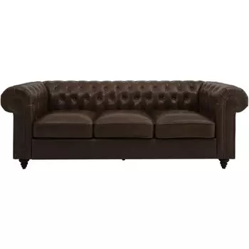 Диван Chester Classic ОГОГО (арт.329638), (Кожа/Коричневый) ОГОГО Обстановочка!