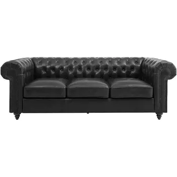 Диван Chester Classic ОГОГО (арт.329661), (Кожа/Черный) ОГОГО Обстановочка!