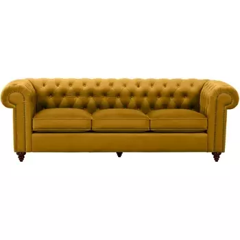 Диван Chester Classic ОГОГО (арт.665425), (Ткань/Желтый) ОГОГО Обстановочка!