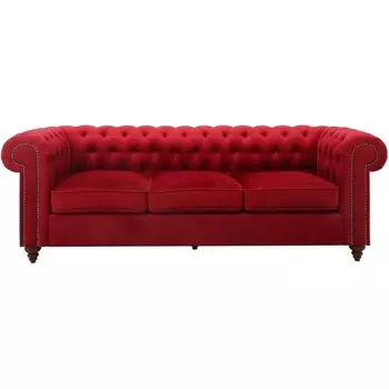 Диван Chester Classic ОГОГО (арт.665427), (Ткань/Красный) ОГОГО Обстановочка!