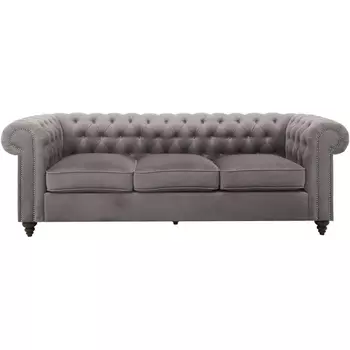 Диван Chester Classic ОГОГО (арт.665428), (Ткань/Серый) ОГОГО Обстановочка!