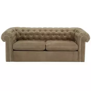 Диван Chesterfield ОГОГО (арт.329616), (Ткань/Светло-коричневый) ОГОГО Обстановочка!
