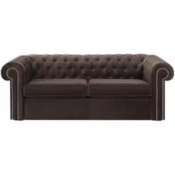 Диван Chesterfield ОГОГО (арт.329626), (Ткань/Коричневый) ОГОГО Обстановочка!