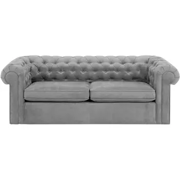 Диван Chesterfield ОГОГО (арт.329702), (Ткань/Серый) ОГОГО Обстановочка!