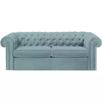 Диван Chesterfield ОГОГО (арт.344638), (Ткань/Голубой) ОГОГО Обстановочка!