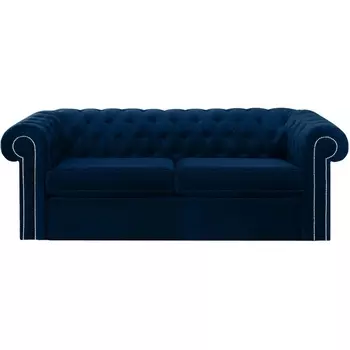 Диван Chesterfield ОГОГО (арт.344639), (Ткань/Синий) ОГОГО Обстановочка!