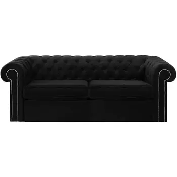 Диван Chesterfield ОГОГО (арт.344642), (Ткань/Черный) ОГОГО Обстановочка!