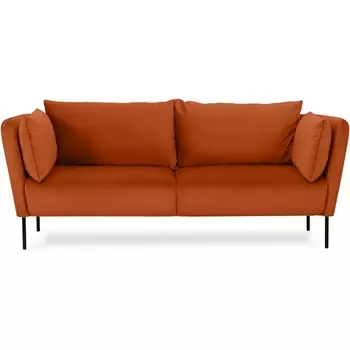 Диван Copenhagen 2-местный ОГОГО (арт.598956), (Велюр/Оранжевый) ОГОГО Обстановочка!