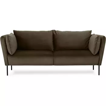 Диван Copenhagen 2-местный ОГОГО (арт.598960), (Велюр/Коричневый) ОГОГО Обстановочка!
