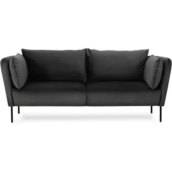 Диван Copenhagen 2-местный ОГОГО (арт.598967), (Велюр/Черный) ОГОГО Обстановочка!