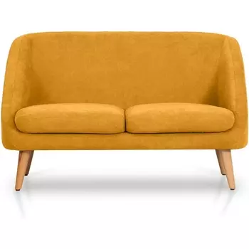 Диван Corsica 2-местный ОГОГО (арт.644689), (Ткань/Желтый) ОГОГО Обстановочка!