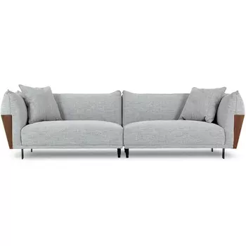 Диван Dongo ОГОГО Обстановочка! (Рогожка/Светло-серый) арт.909280