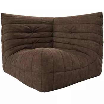 Диван Dreambag Маршмеллоу Коричневый Угловая секция 7513300