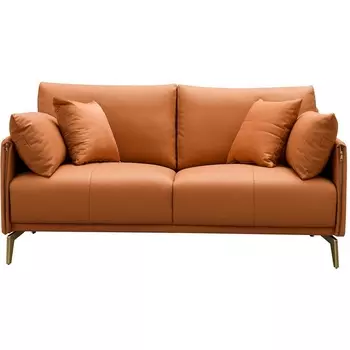 Диван ESF CALIFORNIA NAPPA SF002 (2-х местный) коричневый 6606/Кожа