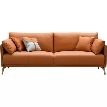 Диван ESF CALIFORNIA NAPPA SF002 (3-х местный) коричневый 6606/Кожа