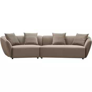 Диван ESF ROCKS SF024 угловой бежевый 5100-5 угол левый/Ткань