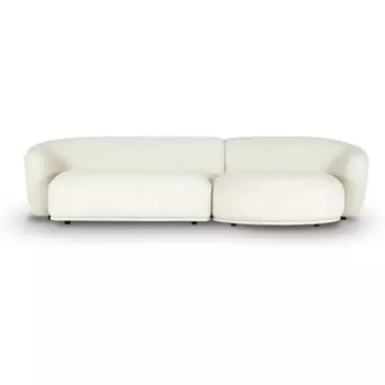 Диван Fabro ОГОГО (арт.850429), (Ткань,Букле/Белый) ОГОГО Обстановочка!