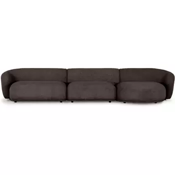 Диван Fabro ОГОГО (арт.851156), (Ткань,Букле/Коричневый) ОГОГО Обстановочка!