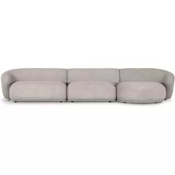 Диван Fabro ОГОГО (арт.851158), (Букле,Ткань/Бежевый) ОГОГО Обстановочка!