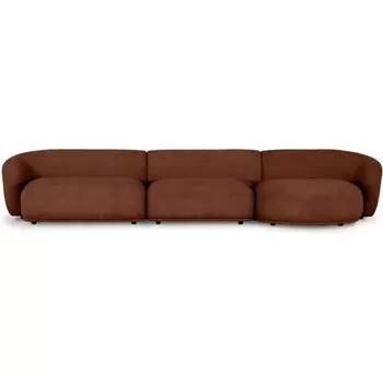 Диван Fabro ОГОГО (арт.851159), (Ткань,Букле/Терракотовый) ОГОГО Обстановочка!