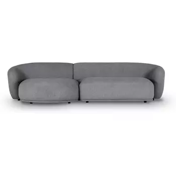 Диван Fabro ОГОГО (арт.851162), (Букле,Ткань/Темно-серый) ОГОГО Обстановочка!