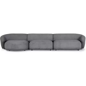 Диван Fabro ОГОГО (арт.851168), (Букле,Ткань/Темно-серый) ОГОГО Обстановочка!