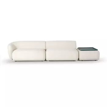 Диван Fabro ОГОГО (арт.855360), (Букле,Ткань/Белый) ОГОГО Обстановочка!