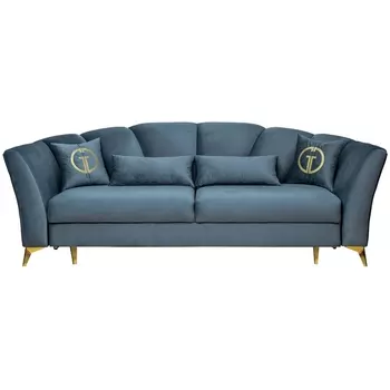 Диван Garda Decor ANNETTE-3M-Riv87 (Бирюзовый)