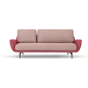Диван Ispani трехместный ОГОГО (арт.786852), (Ткань,Экокожа/Розовый) ОГОГО Обстановочка!