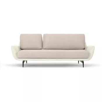 Диван Ispani трехместный ОГОГО (арт.786861), (Ткань,Экокожа/Белый) ОГОГО Обстановочка!