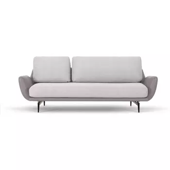 Диван Ispani трехместный ОГОГО (арт.786864), (Ткань,Экокожа/Серый) ОГОГО Обстановочка!