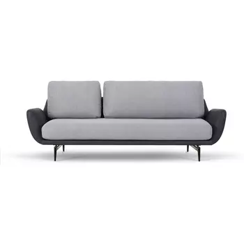 Диван Ispani трехместный ОГОГО (арт.786866), (Ткань,Экокожа/Серый) ОГОГО Обстановочка!